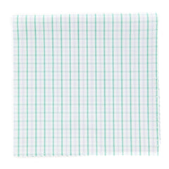Finamore Napoli Off White Plaid Pocket Square - x 12" - (FN7271710)