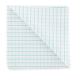 Finamore Napoli Off White Plaid Pocket Square - x 12" - (FN7271710)