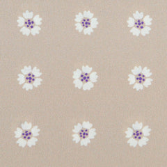 Finamore Napoli Beige Floral Pocket Square - 13" x 13" - (PSQX15)