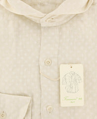 Finamore Napoli Beige Shirt - Extra Slim - 15.5/39 - (26SEN01166402)