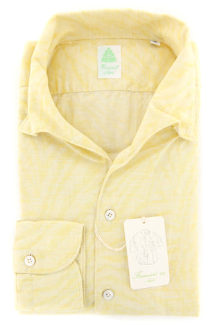 Finamore Napoli Yellow Shirt - Extra Slim - 16 US / 41 EU
