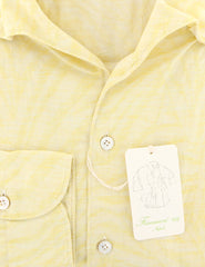 Finamore Napoli Yellow Shirt - Extra Slim - 16/41 - (SEN08116803)