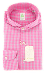 Finamore Napoli Pink Shirt - Extra Slim - 15.75/40 - (SEN81016409)