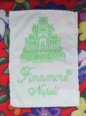 Finamore Napoli Red Floral Shirt - Extra Slim - 16/41 - (27SENDANDY)