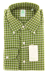 Finamore Napoli Green Shirt - Extra Slim - 16/41 - (SEN98009104)
