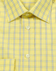 Finamore Napoli Yellow Check Cotton Shirt - Slim - (488) - Parent