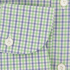 Finamore Napoli Green Plaid Cotton Shirt - Slim - (V9) - Parent