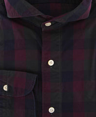Finamore Napoli Burgundy Red Shirt - Extra Slim - (F118184) - Parent