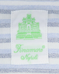 Finamore Napoli Light Blue Striped Shirt - Extra Slim - (FNTYO7884SIZ) - Parent