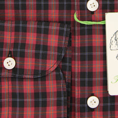 Finamore Napoli Red Plaid Shirt - Extra Slim - (FNTYO500221SIMZ) - Parent