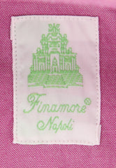 Finamore Napoli Pink Solid Shirt - Extra Slim - (2018031314) - Parent