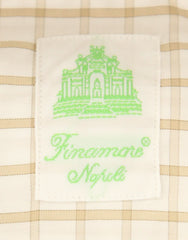 Finamore Napoli Off White Window Pane Shirt - Extra Slim - (2018022820) - Parent