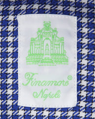 Finamore Napoli Blue Fancy Shirt - Extra Slim - (2018022717) - Parent