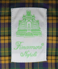 Finamore Napoli Green Plaid Shirt - Extra Slim - (FN0810235) - Parent