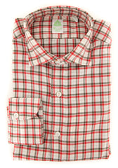 Finamore Napoli Red Fancy Shirt - Extra Slim - 16/41 - (FN0810241)