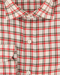 Finamore Napoli Red Fancy Shirt - Extra Slim - (FN0810241) - Parent