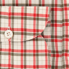 Finamore Napoli Red Fancy Shirt - Extra Slim - (FN0810241) - Parent