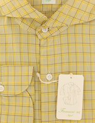 Finamore Napoli Yellow Plaid Cotton Shirt - Extra Slim - (WQ) - Parent