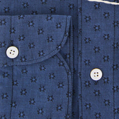 Finamore Napoli Blue Foulard Shirt - Extra Slim - (FNTYO812362LUZ) - Parent