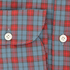 Finamore Napoli Red Plaid Shirt - Extra Slim - (2018031319) - Parent