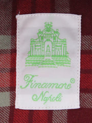 Finamore Napoli Red Plaid Shirt - Extra Slim - (2018022621) - Parent