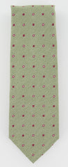Finamore Napoli Green Silk Tie