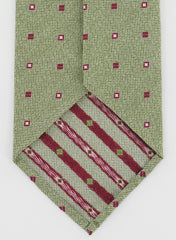 Finamore Napoli Green Silk Tie