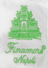 Finamore Napoli Blue Button-Front Shirt Medium 16