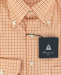 Finamore Napoli Orange Shirt 15.75/40