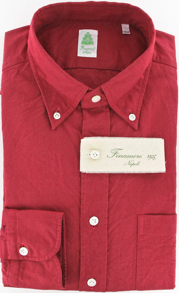 Finamore Napoli Red Shirt 15.75/40