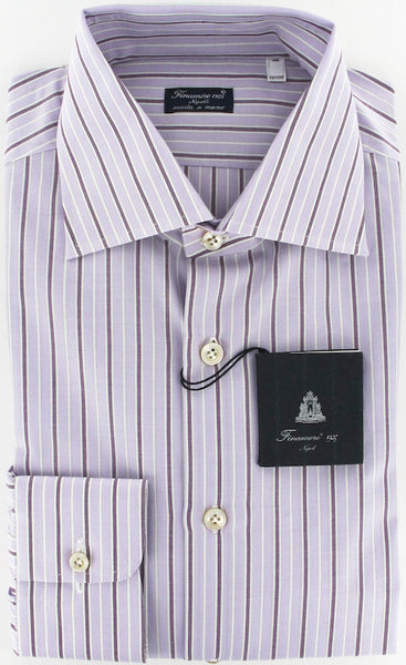 Finamore Napoli Lavender Purple Shirt 15.75/40