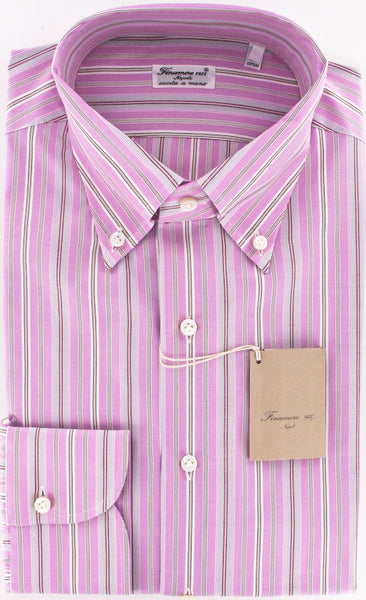 Finamore Napoli Pink Shirt 16/41