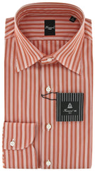 Finamore Napoli Orange Shirt - Extra Slim - 15.75/40 - (22NAN14014105)