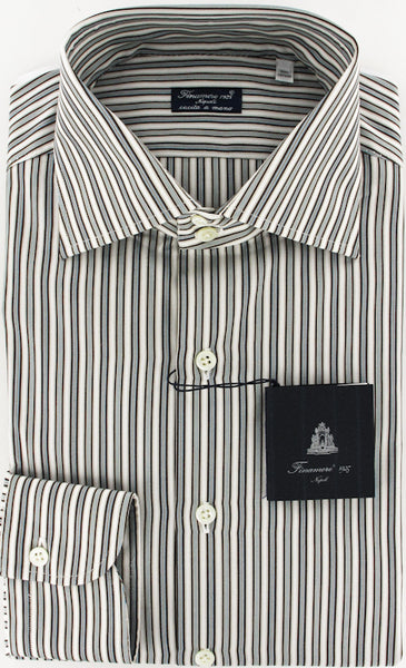 Finamore Napoli Brown Shirt 15.75/40