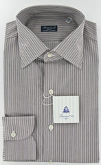 Finamore Napoli Brown Shirt 15.75/40