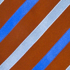 Finamore Napoli Orange Striped Tie - 3.5" x 58" - (TIESTRX29)