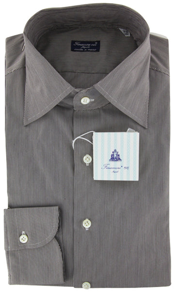 Finamore Napoli Brown Shirt 15.75/40
