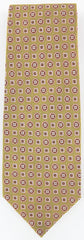 Finamore Napoli Beige, White, Brown, Light Blue Tie - 100% Linen - 3.5"