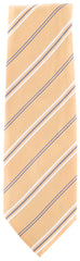 Finamore Napoli Yellow, White, Light Blue Stripes Tie - 3.25" Wide