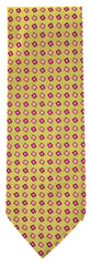 Finamore Napoli Beige, White, Pink, Brown Tie - 3.25" Wide