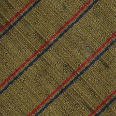 Finamore Napoli Brown, Red, Blue Stripes Tie - 90% Silk, 10% Cotton