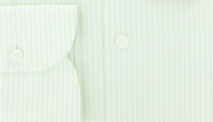 Finamore Napoli Green Fancy Weave Shirt - Slim Fit - 16/41