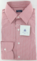 Finamore Napoli Red Shirt - Narrow Collar - 16/41