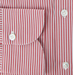Finamore Napoli Red Shirt - Narrow Collar - 16.5/42