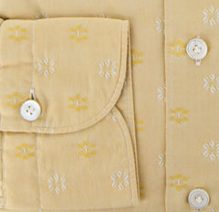 Finamore Napoli Yellow Fancy Weave Shirt M/M