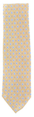 Finamore Napoli Light Brown Foulard Tie - 3.25" x 58" - (TIEFCYX236)