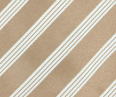 Finamore Napoli Light Brown Striped Tie - 3.25" x 58" - (TIESTRX188)