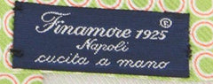 Finamore Napoli Green Geometric Tie - 3" x 57" - (TIEGEOX200)