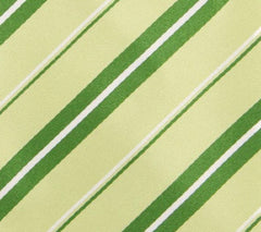 Finamore Napoli Green Striped Tie - 3.25" x 58.5" - (TIESTRX210)