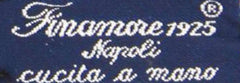 Finamore Napoli Navy Blue Fancy Tie - 3.25" x 56" - (TIEFCYX239)